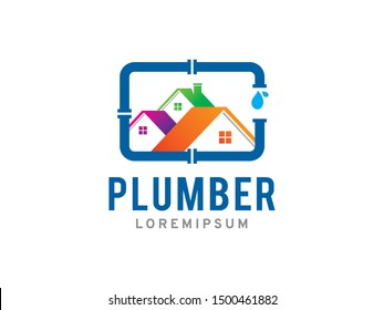 Plumber logo symbol or icon template