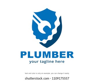 Plumber Logo Symbol Template Design Vector, Emblem, Design Concept, Creative Symbol, Icon