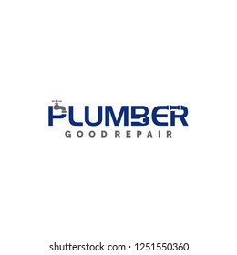 Plumber Logo Template, Icon And Vector, Logo For Business