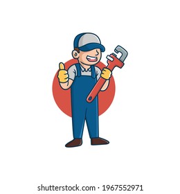 Plumber Master Master cartoon pipe