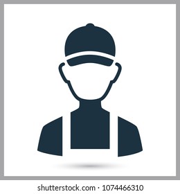 Plumber master simple icon for web and mobile design