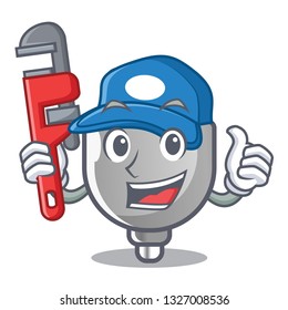 Plumber miniature electric plug the shape cartoon