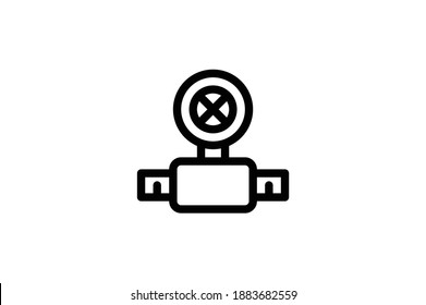 Plumber Outline Icon - Pipe Filter