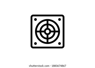 Plumber Outline Icon - Ventilation