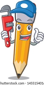 Plumber pencil in the a character shape