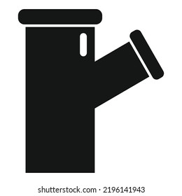 Plumber pipe icon simple vector. Water service. Faucet sink