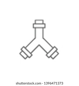 Plumber, pipe, valve icon. Element of plumber icon. Thin line icon for website design and development, app development. Premium icon
