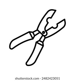 Plumber Pliers Icon Set Plumbing Tool Illustrations for Home Repair and Maintenance