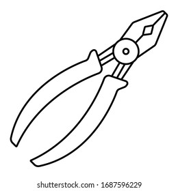 Plumber Pliers Icon Vector Illustration