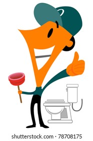 plumber with plunger