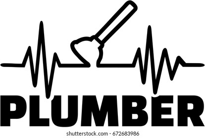 Plumber plunger heartbeat line