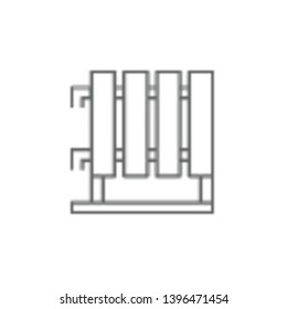 Plumber, radiator icon. Element of plumber icon. Thin line icon for website design and development, app development. Premium icon