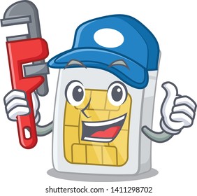 Plumber simcard in the a mascot wallet