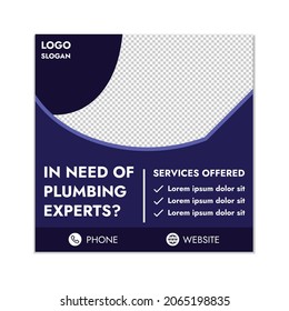 Plumber Social Media Post Template