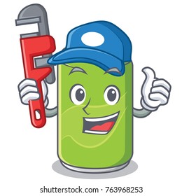 Plumber soft drink character cartoon