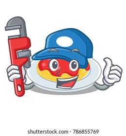 Plumber spaghetti character cartoon style