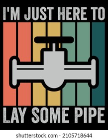 Plumber T Shirt Design - Plumber Vector Used for T-shirt and Textile Print, Mug, Greeting Card and Funny Gifts Design