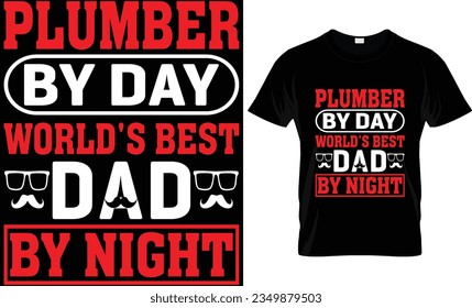 Plumber t shirt design, vector base design.