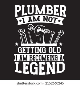 Plumber T shirt Designs With vector.