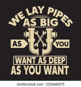 Plumber T shirt Designs With vector.