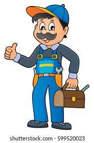 Plumber theme image 1 - eps10 vector illustration.