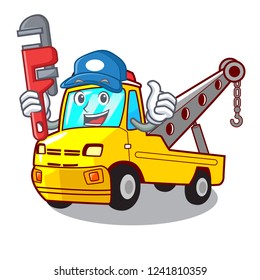 Plumber tow truck for vehicle branding character
