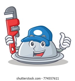 Plumber tray character cartoon style