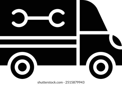 Plumber Truck Vector Icon Design Illustration