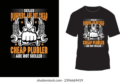 Plumber T-shirt Design, Trust Me I Am A Plumber T-shirt design