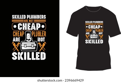 Plumber T-shirt Design, Trust Me I Am A Plumber T-shirt design