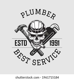 Plumber Tshirt Design. vector with concept style for plumber tshirt design