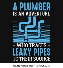Plumber tshirt design vector illustration