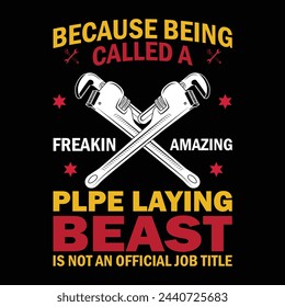 Plumber T-Shirt Design Vector Images