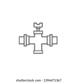 Plumber, valve, water icon. Element of plumber icon. Thin line icon for website design and development, app development. Premium icon