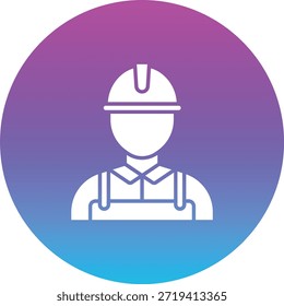 Plumber vector icon. Can be used for printing, mobile and web applications.