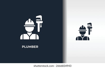 Plumber Vector, Icon Or Logo Sign Isolated Symbol Illustration