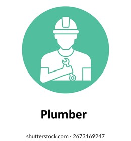  plumber Vector Icon which can easily modify or edit

