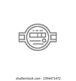 Plumber, water, meter icon. Element of plumber icon. Thin line icon for website design and development, app development. Premium icon