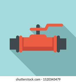 Plumber water tap icon. Flat illustration of plumber water tap vector icon for web design