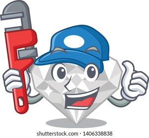 Plumber white diamond in the character  