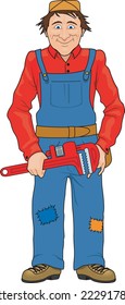 Plumero con caricatura del vector de llave
