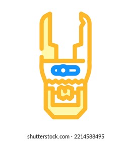 plumbers wrench color icon vector. plumbers wrench sign. isolated symbol illustration