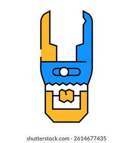 plumbers wrench line icon vector. plumbers wrench sign. isolated symbol illustration