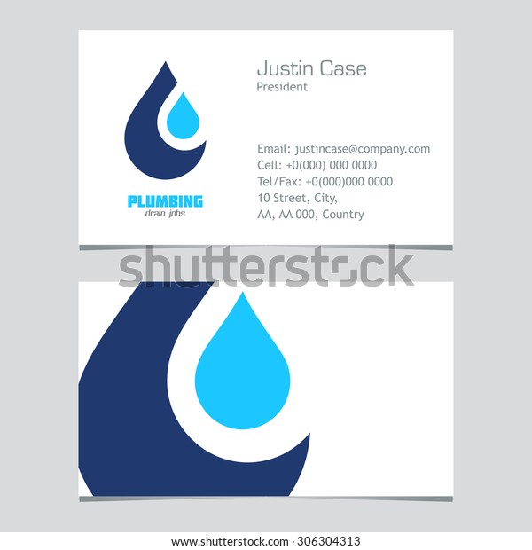 Immagine Vettoriale Stock 306304313 A Tema Plumbing Business Sign