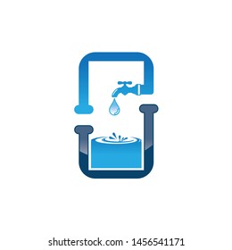 plumbing company logo vector concept. Illustration for plumbers business,O letter vector,EPS 10