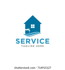 plumbing design logo template