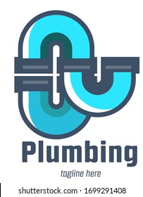 Plumbing design for Service logo icon vector