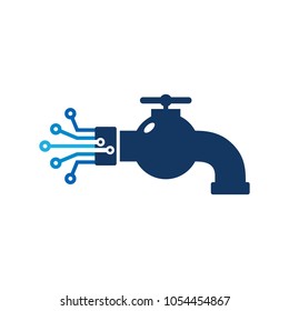 Plumbing Digital Logo Icon Design