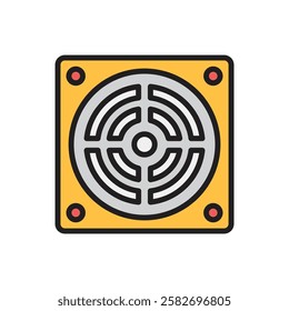 Plumbing Drain Icon Vector Illustration