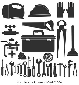 plumbing equipment set.